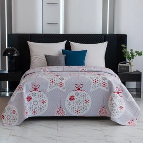 Ágytakaró CHRISTMAS DECOR, szürke Méret: 200 x 220 cm