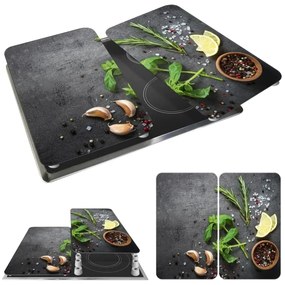 WENKO 53907100 - Főzőlap fedél 30x52 cm színes/szürke/átlátszó