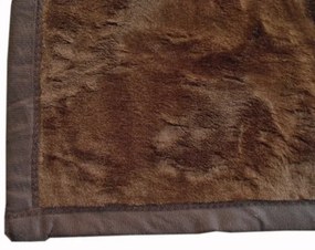 Csoki Nagyméretű Ágytakaró Pléd Sötétbarna 200 x 240 cm