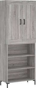 vidaXL szürke sonoma szerelt fa magasszekrény 69,5 x 34 x 180 cm