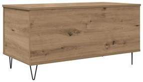 Dohányzóasztal kézműves tölgy 90 x 44.5 x 45 cm Faanyag