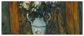 Kép - Paul Cézanne, Vase of Flowers, reprodukciók (120x50 cm)