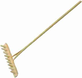 Fa gereblye- 11cm hosszú 10-14cm-es figurákhoz