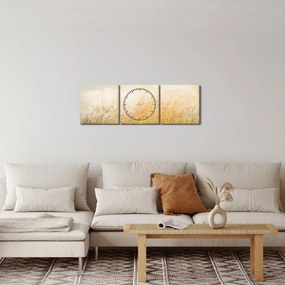 Kép - Mező ősszel (órával) (90x30 cm)