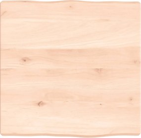 vidaXL asztallap 40x40x(2-4) cm kezeletlen tömör fa élőszegélyes