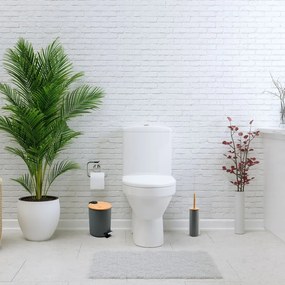 Sötétszürke acél pedálos szemetes 5 l Adonis – Spirella