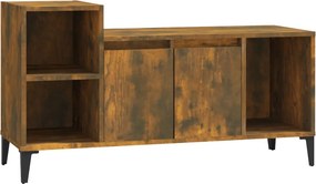 vidaXL füstös tölgy színű szerelt fa TV-szekrény 100x35x55 cm