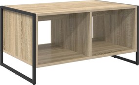 vidaXL Dohányzóasztal Sonoma 80 x 50 x 40 cm Faanyag