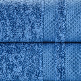 4Home Deluxe fürdőlepedő és törölköző szett kék70 x 140 cm, 50 x 100 cm, 50 x 100 cm, 70 x 140 cm