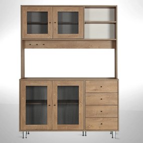 Grano konyhaszekrény, kaukázusi tölgy, 140 cm