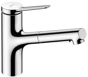 Hansgrohe Zesis mosogató csaptelep kihúzható zuhannyal, 2 áram króm 74800000