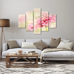 Kép - rózsaszín virág, akvarell (150x105 cm)