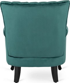 Fotel zöld bársony kárpittal – MALLO