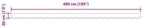 Napellenző Volán 5 m-es Kerethez Piros 4.8x0.2 m