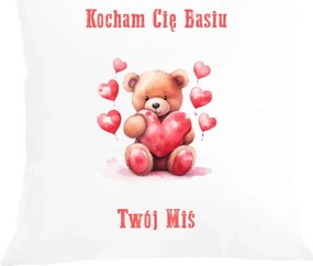 Valentin napi párna párnahuzat Ajándék Szeretlek (Név) A Mackód