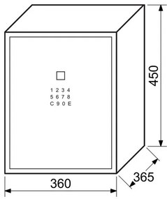 Richter RS.45.LUX.FIN Széf elektronikusujjlenyomat-zárral