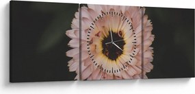 Narancsságra virág képe (órával) (90x30 cm)