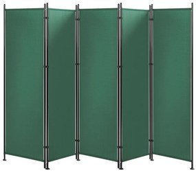 Zöld paraván öt panellel 270 x 170 cm NARNI Beliani