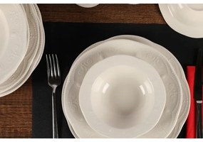 24 darabos fehér porcelán étkészlet