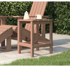 vidaXL barna HDPE kerti Adirondack asztal 38 x 38 x 46 cm