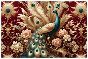 Kép – Elegáns páva (90x60 cm)