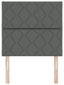 Fejtámla Gyémánt Blokk Design Sötétszürke 90 cm Szövet, Fejtámla Gyémánt Blokk Design Sötétszürke 180 cm Szövet
