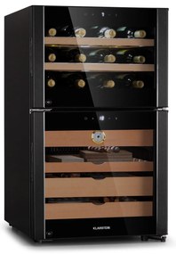 Klarstein El Dorado 108, humidor és borhűtő, 108 l, LED, érintőkijelző