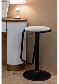 Fehér-fekete kárpitozott állítható magasságú bárszék (ülésmagasság 61 cm) Destiny – Mauro Ferretti