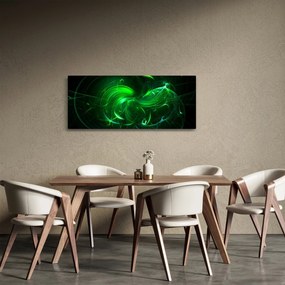 Kép - zöld absztrakció (120x50 cm)