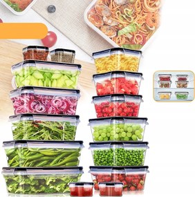 12x Konyhai Ételtároló doboz uzsonnás doboz tároló szett