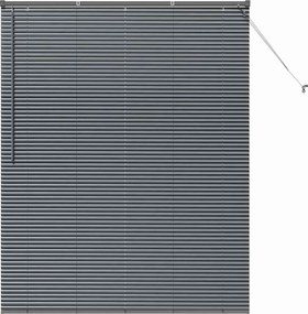 vidaXL Zsalugáter Redőnyök Sötétszürke 175 x 145 cm Alumínium