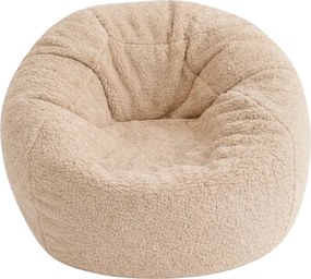 XL Teddy plüss babzsákfotel – mogyoró