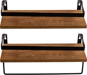 STILISTA Fali polc Volato Duo 2 db 40 cm barna