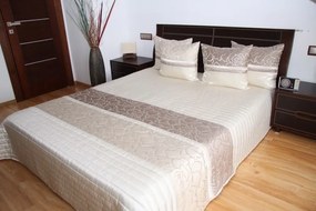 Luxus ágytakaró világos bézs színben Szélesség: 240 cm | Hossz: 260 cm