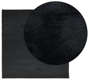 OVIEDO fekete rövid szálú szőnyeg 200 x 200 cm