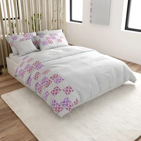 Mikroszatén ágyneműhuzat VELLARI, világosszürke Ágyneműhuzat mérete: 70 x 90 cm | 140 x 200 cm