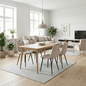 Bézs Szövet Étkezőszék DCL-V2017 CRM2