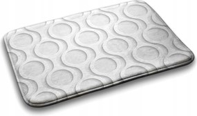 Fürdőszobaszőnyeg gumírozott kerekek mintás 75x45 cm