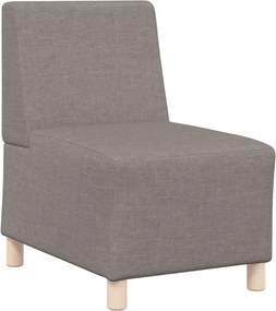 vidaXL moduláris kanapé karfa nélkül, bézs színű, szövetből készült, 55 cm