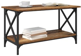 Dohányzóasztal Régi fa 80 x 45 x 45.5 cm Faanyag