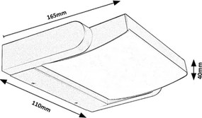 Brilagi - LED Kültéri fali lámpa ANKLE LED/18W/230V 3000K IP65