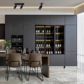 Spotlámpa VERTICAL 2xGU10/8W/230V fekete