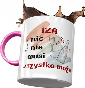 Rózsaszín Bögre Izabella Feleség Ajándék Nyomtatott Fotóval