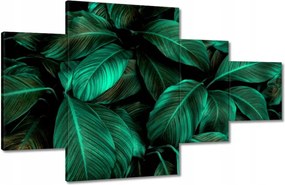 Vászonkép 130x80 Gyönyörű türkiz levelek