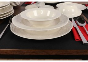 24 darabos fehér porcelán étkészlet