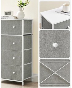 E1051 GREY komód, 56 cm, M