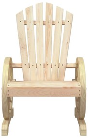 4 db tömör fenyőfa kerti Adirondack szék