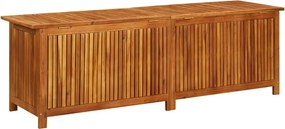 Tömör Akácfa Kerti Tárolóláda 175 X 50 X 58 Cm