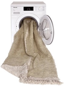 Bézs pamut futószőnyeg 80x230 cm Duetto Sage – Lorena Canals