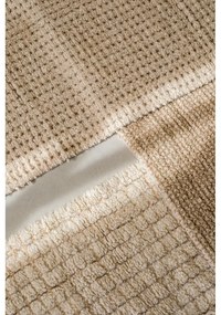 Natúr színű mosható-kézi szövésű gyapjú futószőnyeg 80x230 cm Unexpected Wool – Lorena Canals